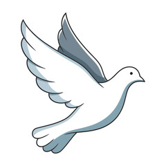 Obraz premium Flying dove in graceful flight Vector