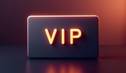 elite VIP card on dark textured background