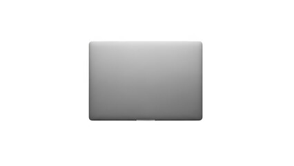 Fototapeta premium A sleek silver laptop on transparent background for business and technology presentations