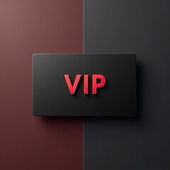 exclusive VIP access card matte black finish