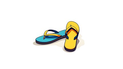 flip flops isolated on white