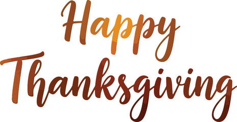 Expressing Gratitude A Festive 'Happy Thanksgiving' Message with Warm Tones