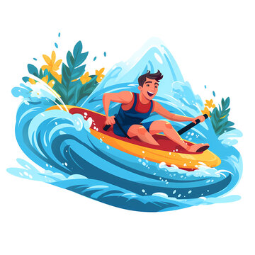 Sea Ride: Prone Bodyboarder Enjoying Surfing