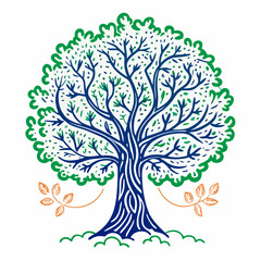 abstract tree vector