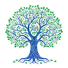 green tree vector illustration