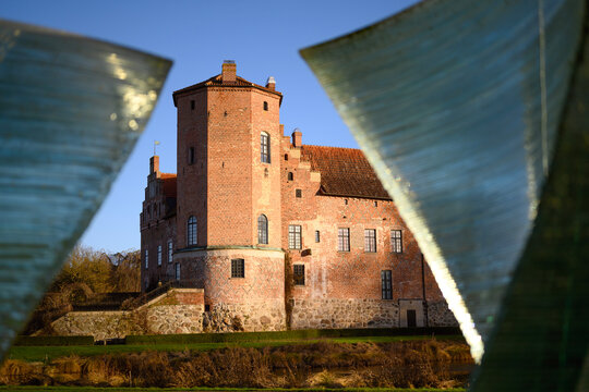 Torup slott Sweden 2025.12.27. Old beautiful brick castle of Torup in Skane