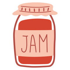 Jam jar doodle drawing celebrating homemade sweetness