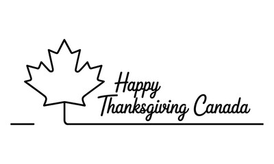 thanksgiving canada celebration design, vector illustration