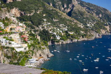 Positano on the Amalfi Coast, Campania, Italy
