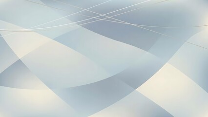 Abstract background with curved lines and shapes in shades of blue and white