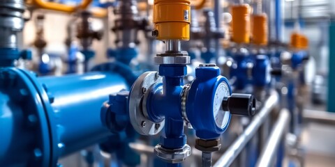 Industrial Water Management Installation with Automated Monitoring and Precision Control Systems