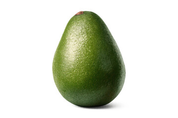 Fresh green avocado fruit on transparent background, perfect for design.