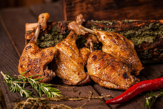 Grilled Duck Legs With Herbs And Spice