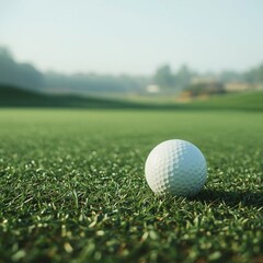 golf ball on green grass