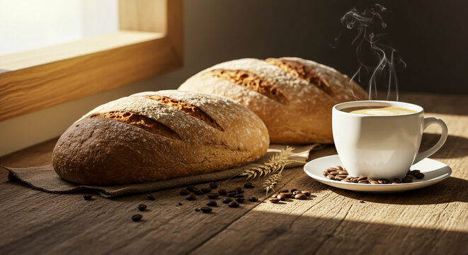 coffee and bread