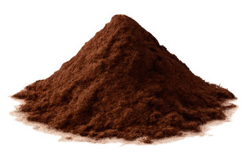 Pile of Brown Powder with a transparent background design element here.