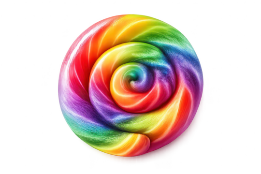 Colorful lollipop candy with transparent background illustration, vibrant - Powered by Adobe