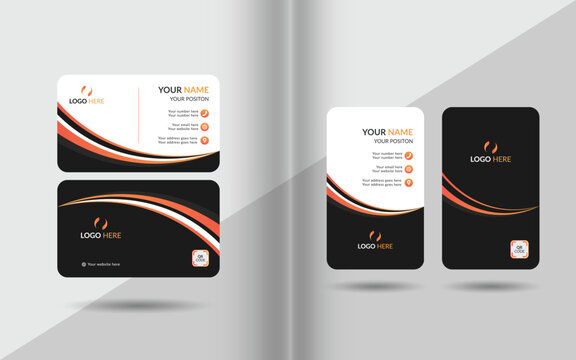 Modern business card design templates for professional networking - Powered by Adobe