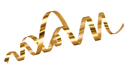 Golden ribbon new year celebration background