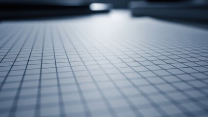 Close-up of graph paper, a grid of lines creating a textured surface