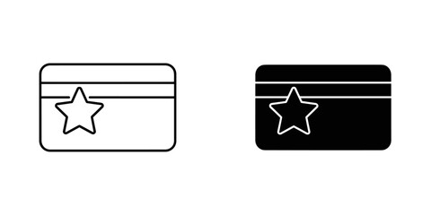Credit Card with Star Design