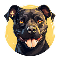 Adorable Staffordshire Bull Terrier Puppy Headshot