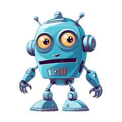 Charming vintage robot toy in 50s style