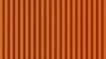 Obraz premium Abstract orange vertical slats background in 3D render. Modern geometric wall with depth and repetition, minimalist design ideal for branding, advertising, presentations, and energetic digital backdro