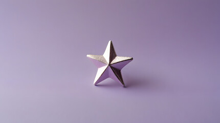 a cute shinning purplish star with purple background