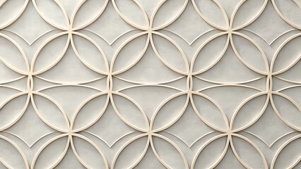 Geometric Circle Pattern with Clean Soft Shadows