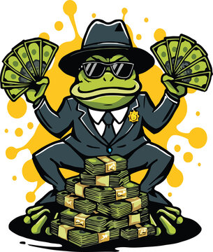 Frog Mafia Boss Fanni with Cash