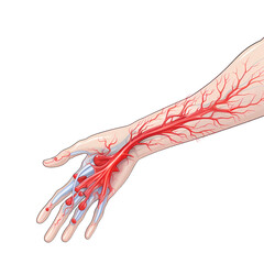Elbow Bursa Inflammation Medical Diagram