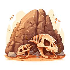 Ancient Dinosaur Fossil Stone Imprint Discovery