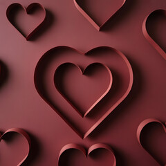 Abstract hearts pattern