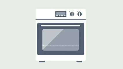 Obraz premium Illustration of a modern electric oven for baking and cooking.