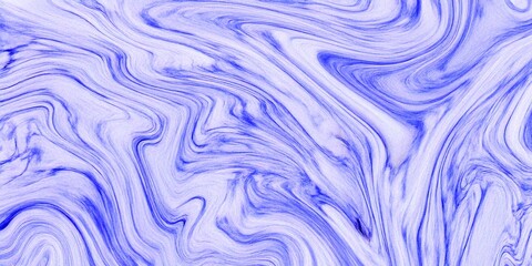 Vibrant blue and purple abstract marble swirling pattern background.