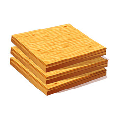 Assorted Fiberboard Panels in Stack Formation