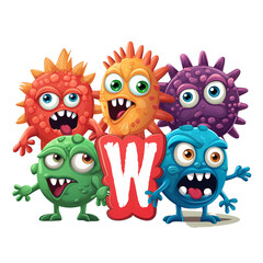 Creative Typeface Featuring Covid-19 and Monsters