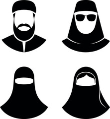 Islamic headwear and face coverings for men and women