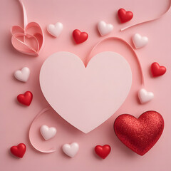 Celebrating love with heart decorations