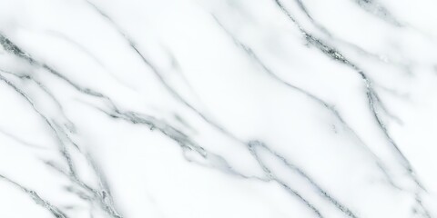 Obraz premium White marble texture with gray veins pattern background.
