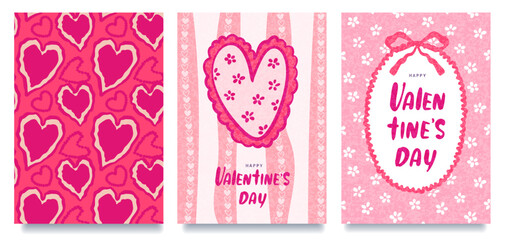 valentin heart card drawn