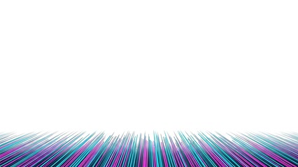 Vibrant lines converging at the horizon