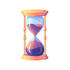 Elegant Sandglass Timer with Flowing Sand
