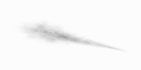 Fototapeta premium White feather duster and paintbrush abstract transition against a black fog frame