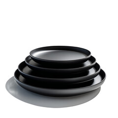 matte black plates