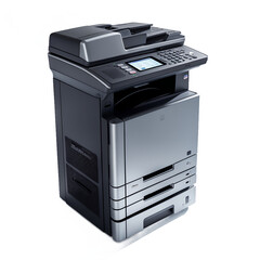 Photocopier machine with control panel