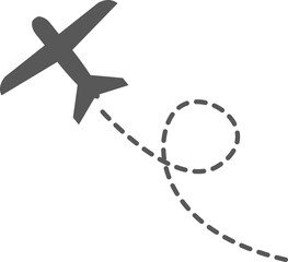 Airplane Plane routes line set. Planes dotted flight pathway. Plane paths. Aircraft tracking, planes, travel, map pins, location pins .start point line trace and plane routes. Airplane flight path.