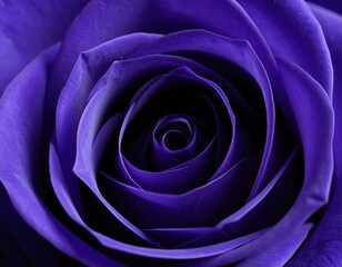 A stunning close-up of a vibrant purple bloom, showcasing intricate petal arrangement and captivating spiral, velvety texture