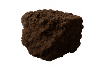 Nutrient rich soil clump for gardening and planting